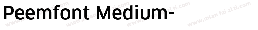 Peemfont Medium字体转换